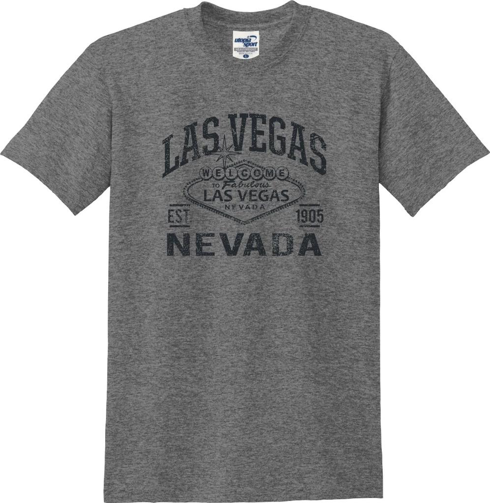 Las Vegas Nevada Est. 1905 Welcome Sign Distressed Unisex T shirt (S-5X)