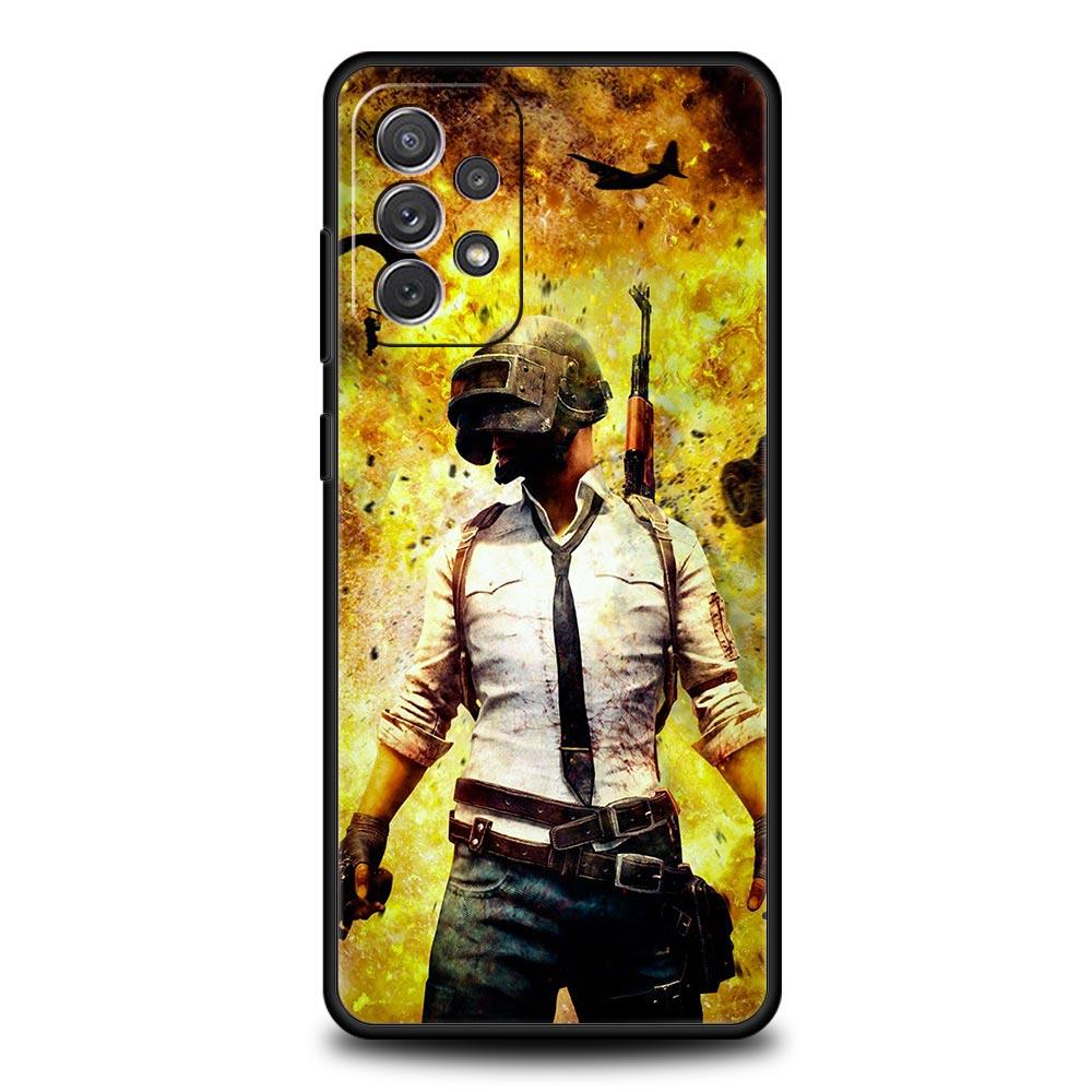 PUBG Game Telefoonhoesje Voor Samsung Galaxy A17 A07 A55 A35 A25 A15 A05s A33 5G A31 A23 A21s A13 A41 A73 A53 A51 A71 A03s S10 Cover