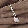 Natural Rainbow Moonstone Gemstone 925 Sterling Silver Handmade Jewelry Long Pendant 1.79" Gift For Love PP-69-35