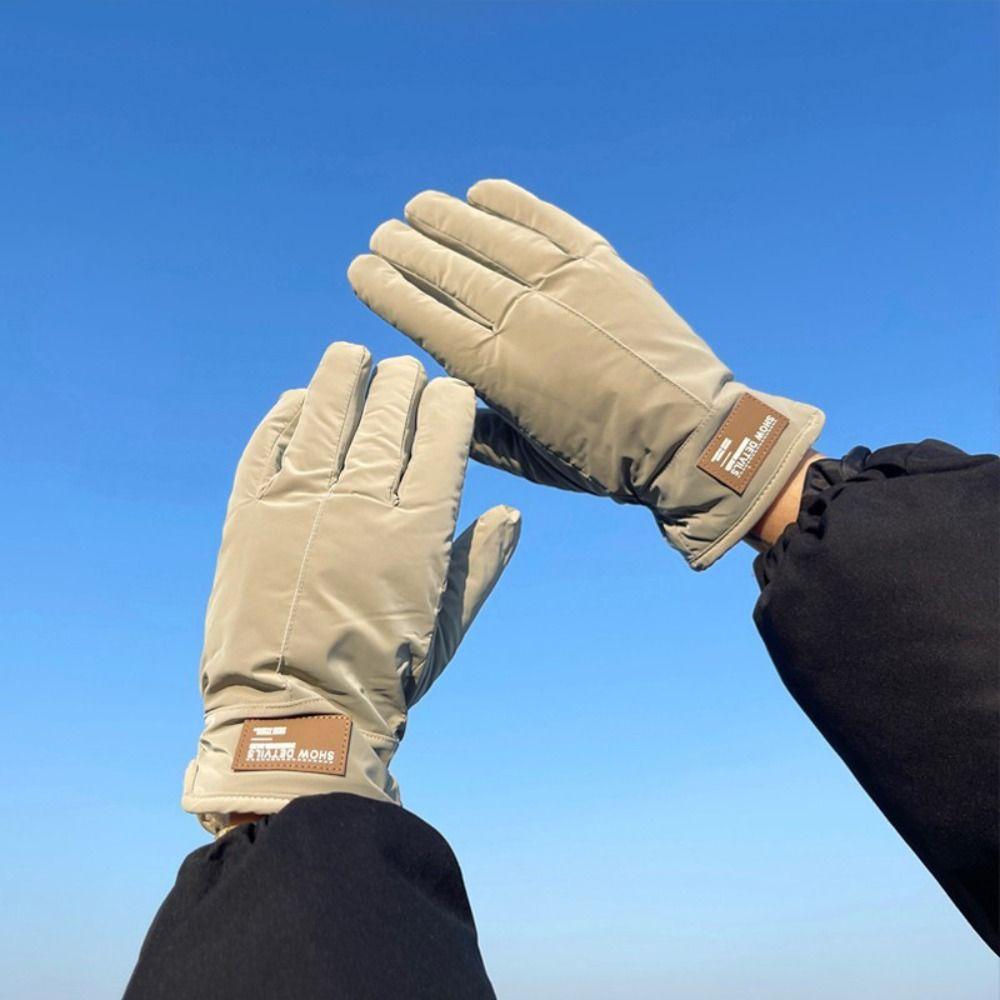 Keep Warm Snowboard Gloves Windproof Cycling Mittens Simple Full Finger Mittens  Ski