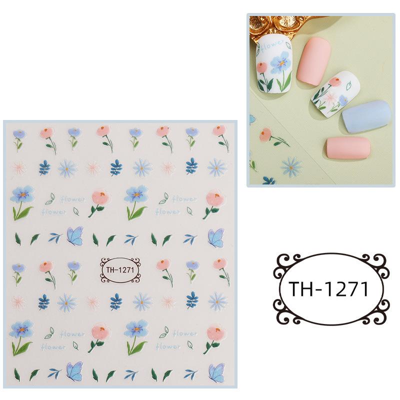 New Year Nail Art Stickers Bronzing Year of the Dragon Chinese Style Mahjong Cartoon Nail Stickers Decoration