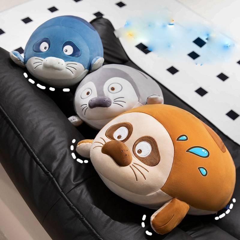 Adorabile Foca Elefante Marino Peluche Bambola Cuscino Perfetto Per Bambini e Bambine Ora di Dormire
