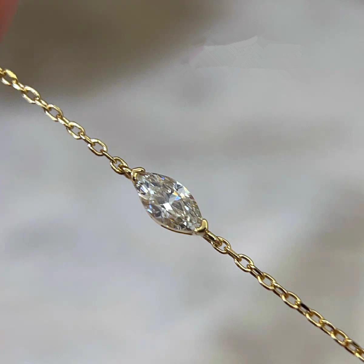 

925 Sterling Silver Plating 14K Gold Exquisite Geometric Zircon Bracelet for Women Fashion Temperament Jewelry золотой