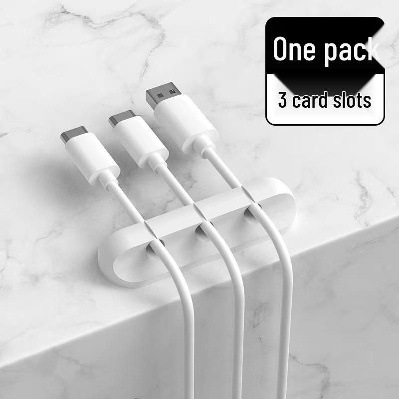 Mobile Phone Cable Organizer - Self-Adhesive Charger Holder & Desktop Management Hub