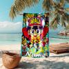 Personalized customized proof beach towel with Arale Norimaki  pattern - soft, absorbent, quick-drying, perfect swimming, camping&bathing