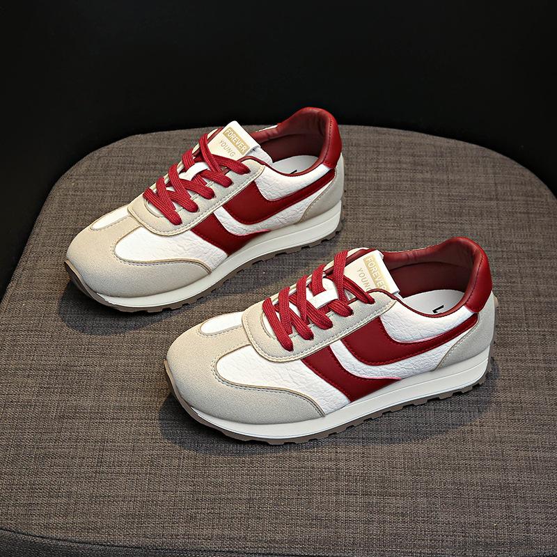 2025 Autumn New Retro Moral Training Shoes Low-top Flat-soled Single Shoes Commuting Forrest Gump Shoes Casual Versatile Board Shoes Single Shoes