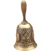 Hand Bell Call Bell,Loudly Sound Hand Call Bell Handbell Vintage Style Exquisite Engraved Hand Bell Hand Dinner Bell Multi Purpose Call Bell for