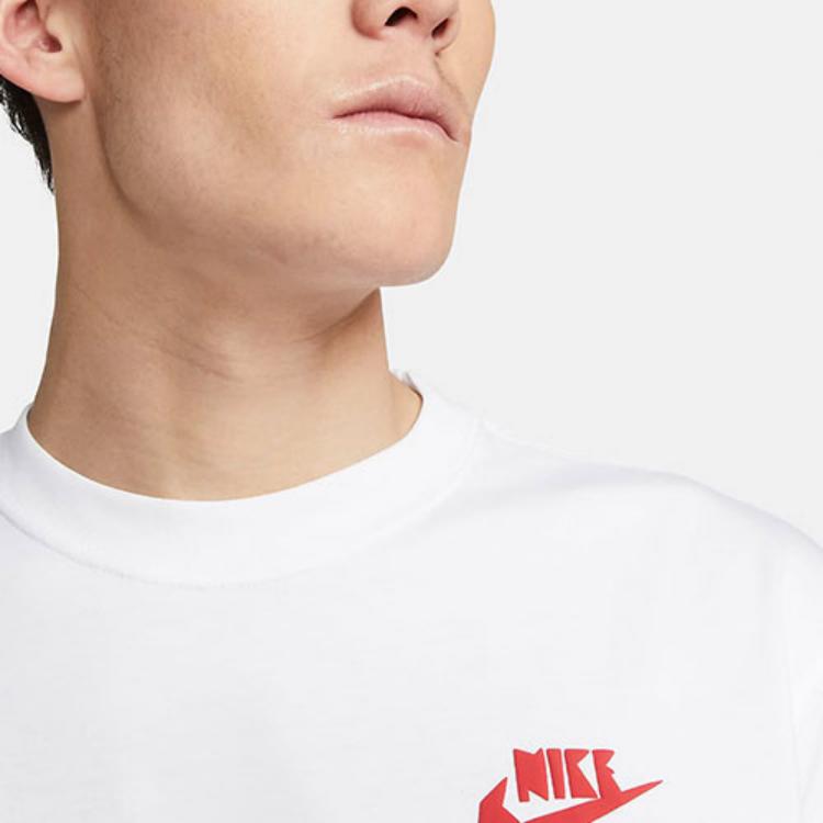 Nike Cartoon Dog Print Round Neck Short Sleeve T-Shirt Men Tops White DQ1857-100