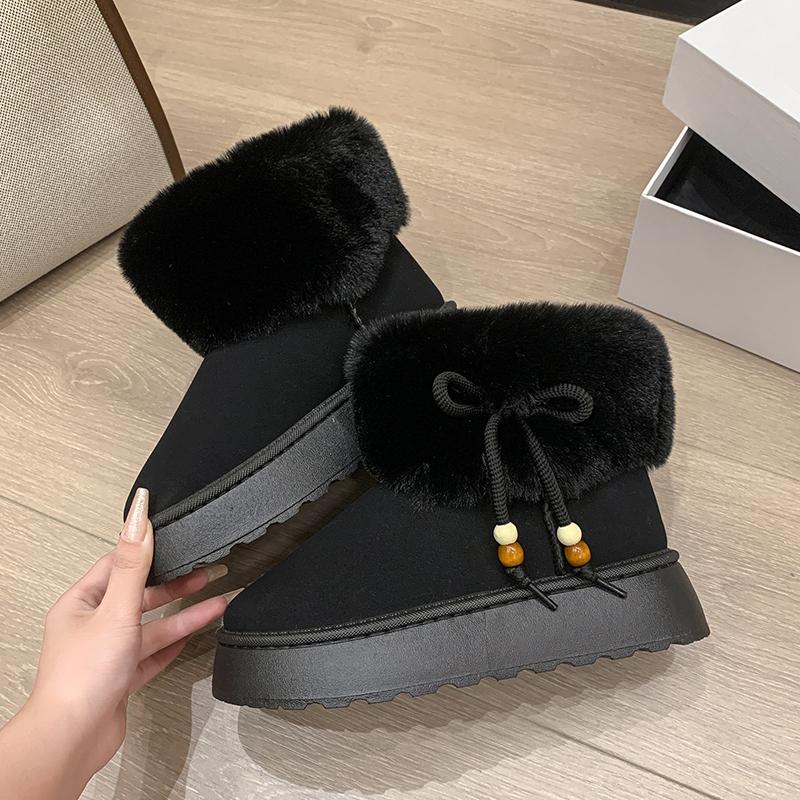 

Winter Cotton shoes Plus Velvet Thickened Cotton Shoes for Women s Boots Cold-proof and Warm Snow Boots Fashionable Short Boots 43