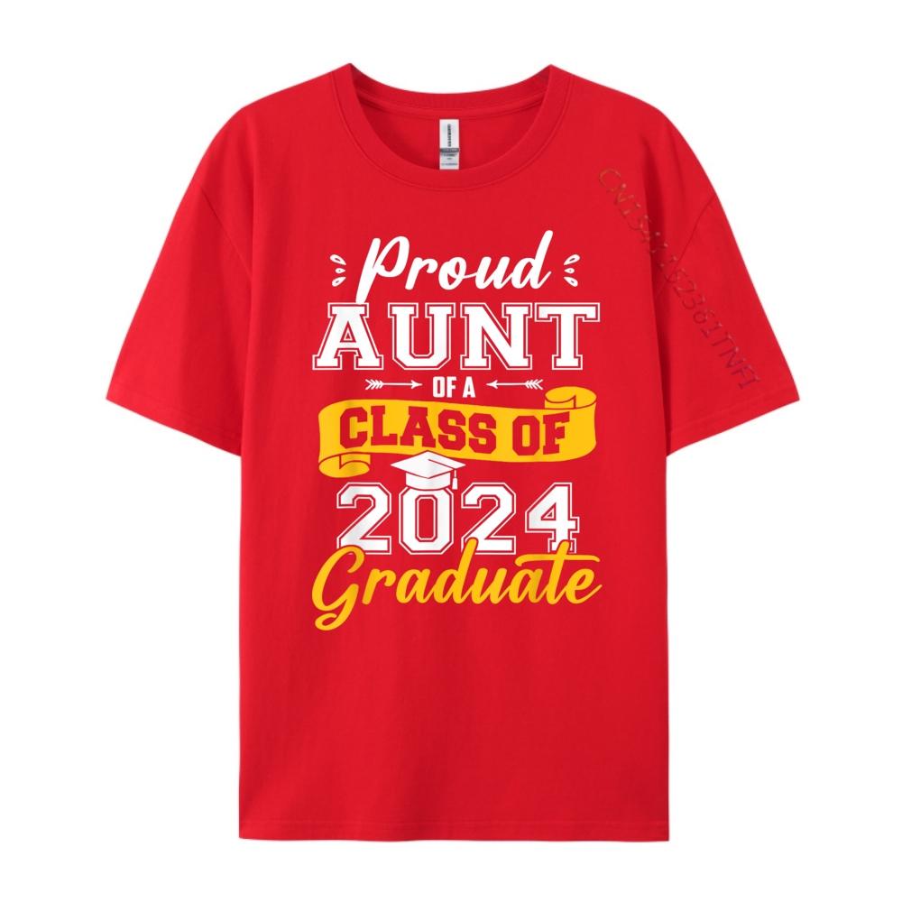 Graduation Proud Aunt Of A Class Of 2025 Graduate Free Shippping Clothes Fall Luxury TShirt Big And Tall New Years Eve