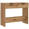 VidaXL Table console chêne artisanal 90x36x75 cm bois d'ingénierie, bout de canapé, table de couloir, derrière la table de 856946