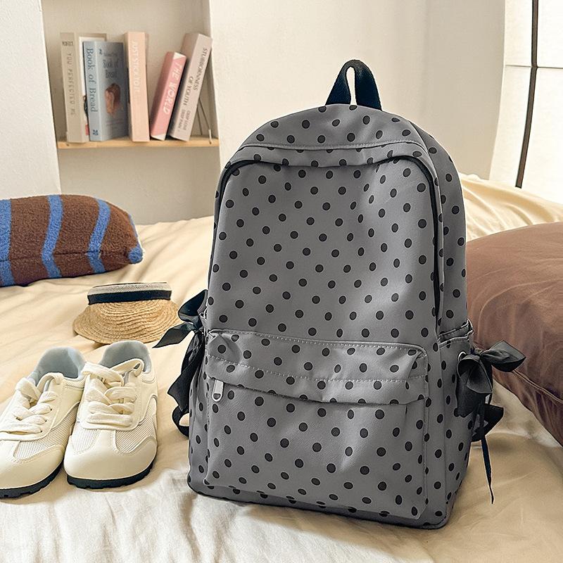 Women's Bow School Bag Student Backpack Lightweight School Backpack