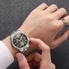 Xiaomi 3PCS Luxury Stainless Steel Men Business Watches Rhinestone Jewelry Set Calendar Quartz Wristwatch Relogio Masculino(Without Box