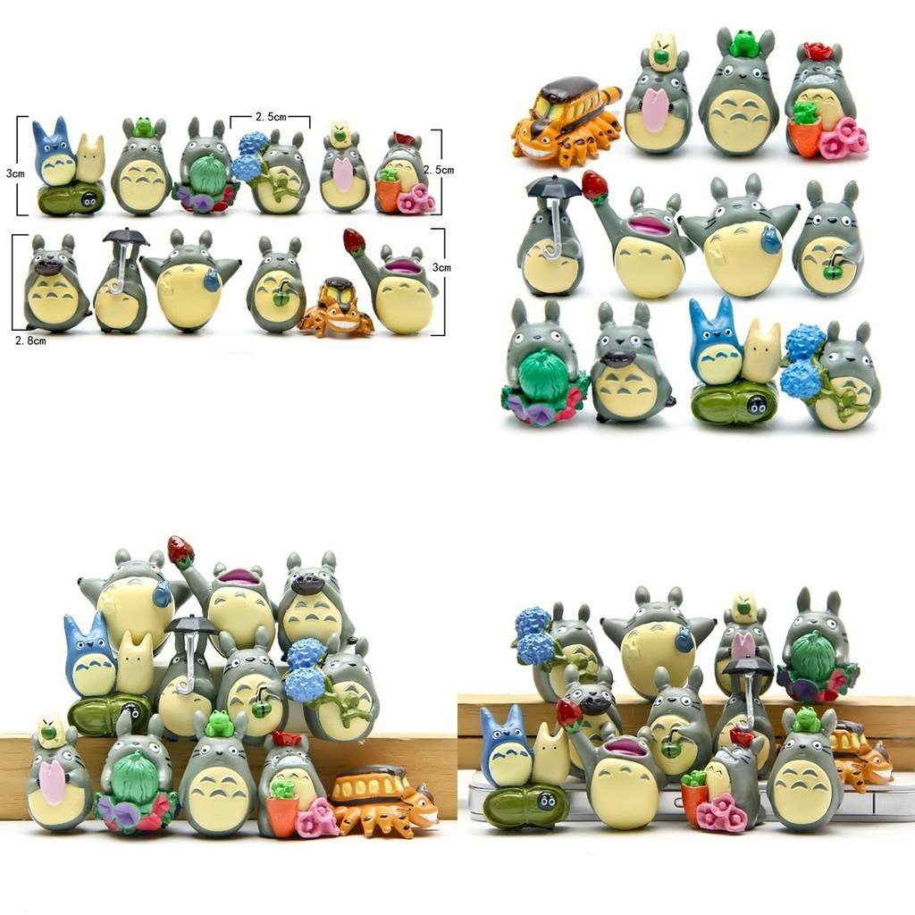My Neighbor Totoro 12pcs Set Garden Decoration Anime Action Figures For Kids And Collectors