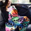 1pz Coperta Stampata Inside Out - Morbida, Coperta da Divano per Tutte le Stagioni per Ufficio, | Regalo Personalizzato con Adorabile Design a Cartone Animato