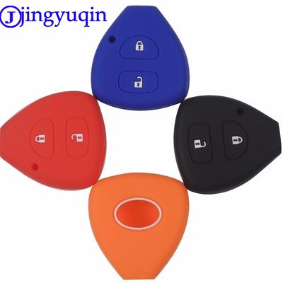 Fernbedienung 2B Silikon Auto Schlüsselhülle Für Toyota Corolla Hilux Vitz Vios Rav4 Aqua Camry Highlander Land Cruiser Prius