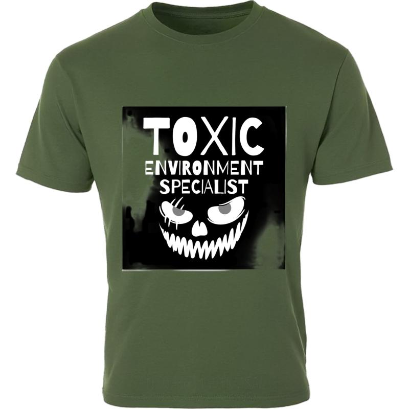 

Plus Size Tshirt Soft Unisex Oneck t shirt Daily Wear Toxic Environment Specialist With Grinning Face Trendy Men Top tees 4XL