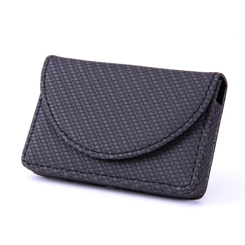 

Металлический визитница с магнитной застежкой | Элегантный индивидуальный дизайн обложки Woven Blue