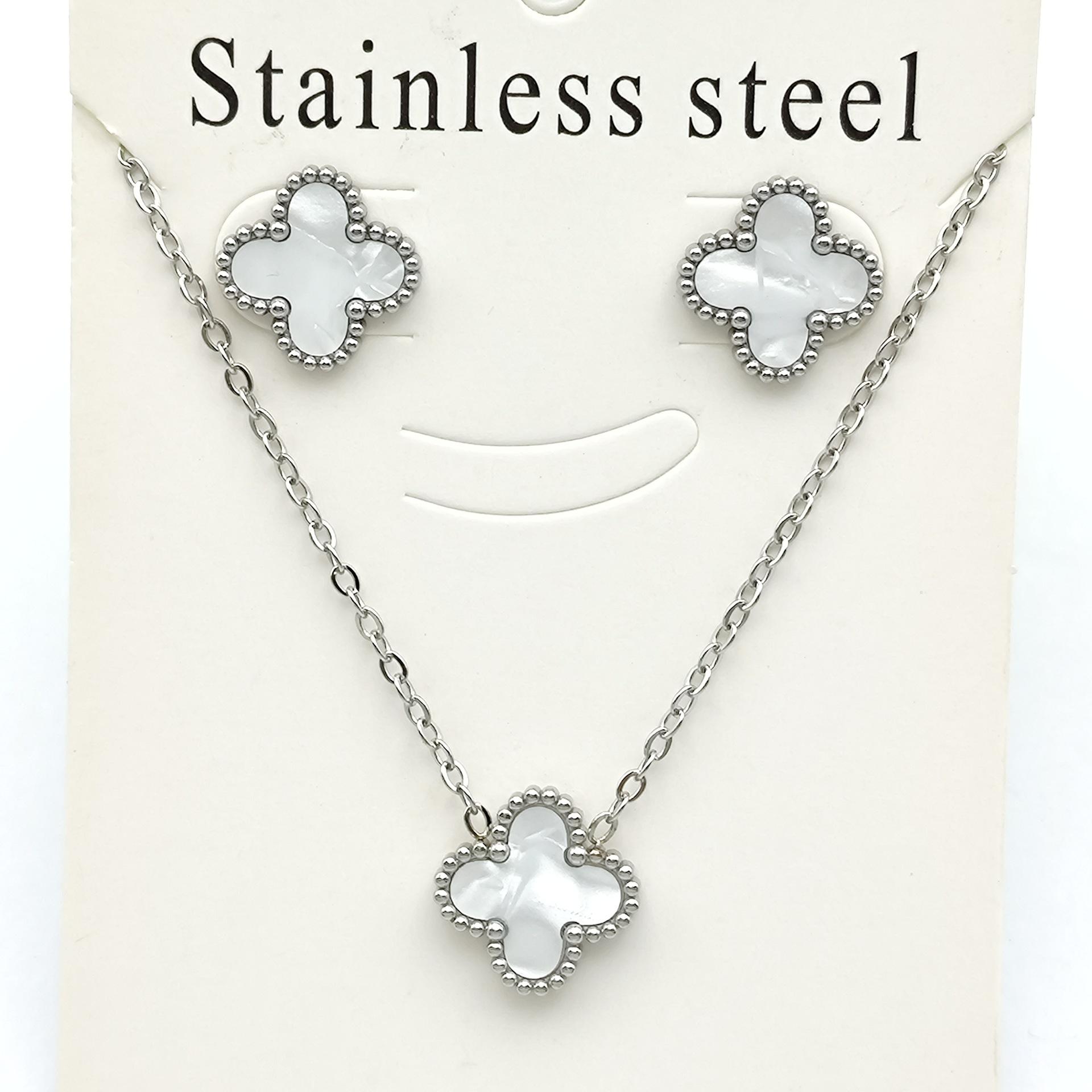 

Набор из 2 шт., ожерелье с клевером и травой, набор для ногтей