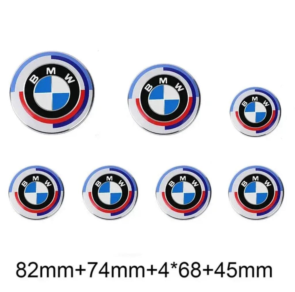 Per BMW Hot 2025 7 Pezzi Emblema Distintivo Cofano Anteriore Posteriore Bagagliaio Auto Per Edizione del 50° Anniversario E36 E46 E53 E90 E60 E93 E87 G01 G20 X3