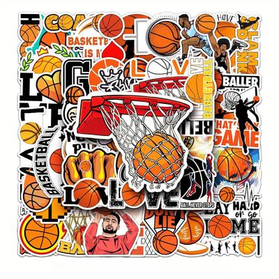 Basketball Graffiti Stickers Cool Sports Decals for Laptops Water Bottles and DIY Projects Perfect for Basketball Fans and Kids