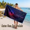 Rangers FC Design Beach Towel Custom Text Large Towel for Beach Vacation