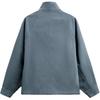 Zara Solid Color Casual Workwear Distressed High Neck Long Sleeve Jacket Men jackets Blue 0706106-400