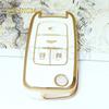 For Chevrolet Cruze Impala Camaro Garna Equinox Volt Yakista AVEO Impala GMC Terrain TPU Flip Car Key Fob Case Cover Keychain