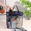 1Pc Mesh Shower Bag with Quick Dry Technology Portable Toiletry Tote Outdoor Beach Bag Makeup Organizer