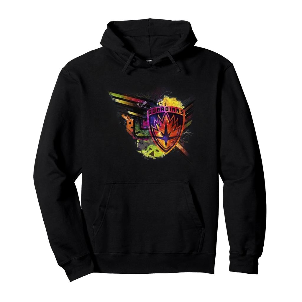 Marvel Womens/Ladies Guardians Of The Galaxy Abstract Shield Chest Hoodie