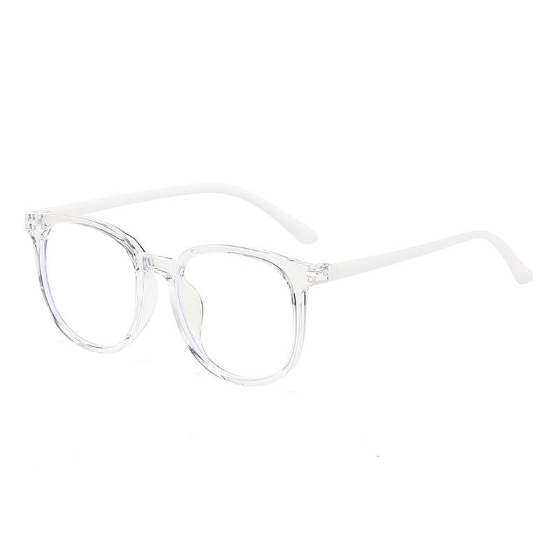 14529 Round Frame High Sense Tr90 Plain Thin Glasses Frame 2023 Versatile Fashion Internet Celebrity Street Shot Flat Mirror