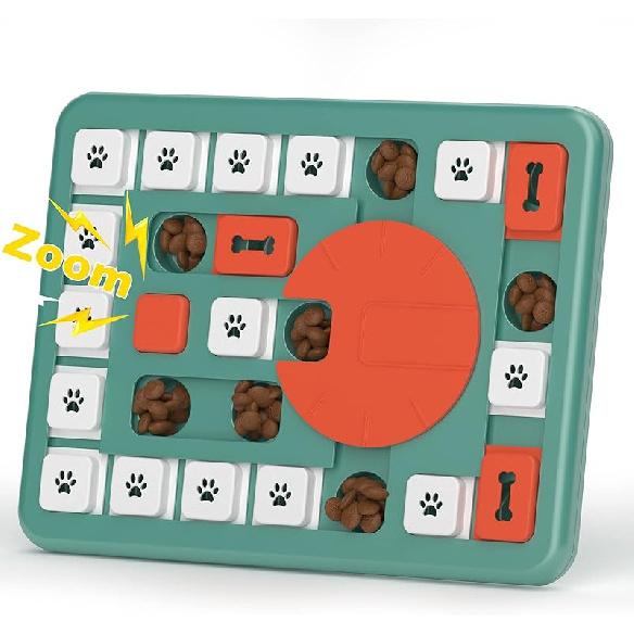 Interactive Dog Treat Puzzle Toys for IQ Training & Mental Stimulating,Fun Slow Feeder,Large Medium Small Dogs Enrichment Toys with Squeak Design