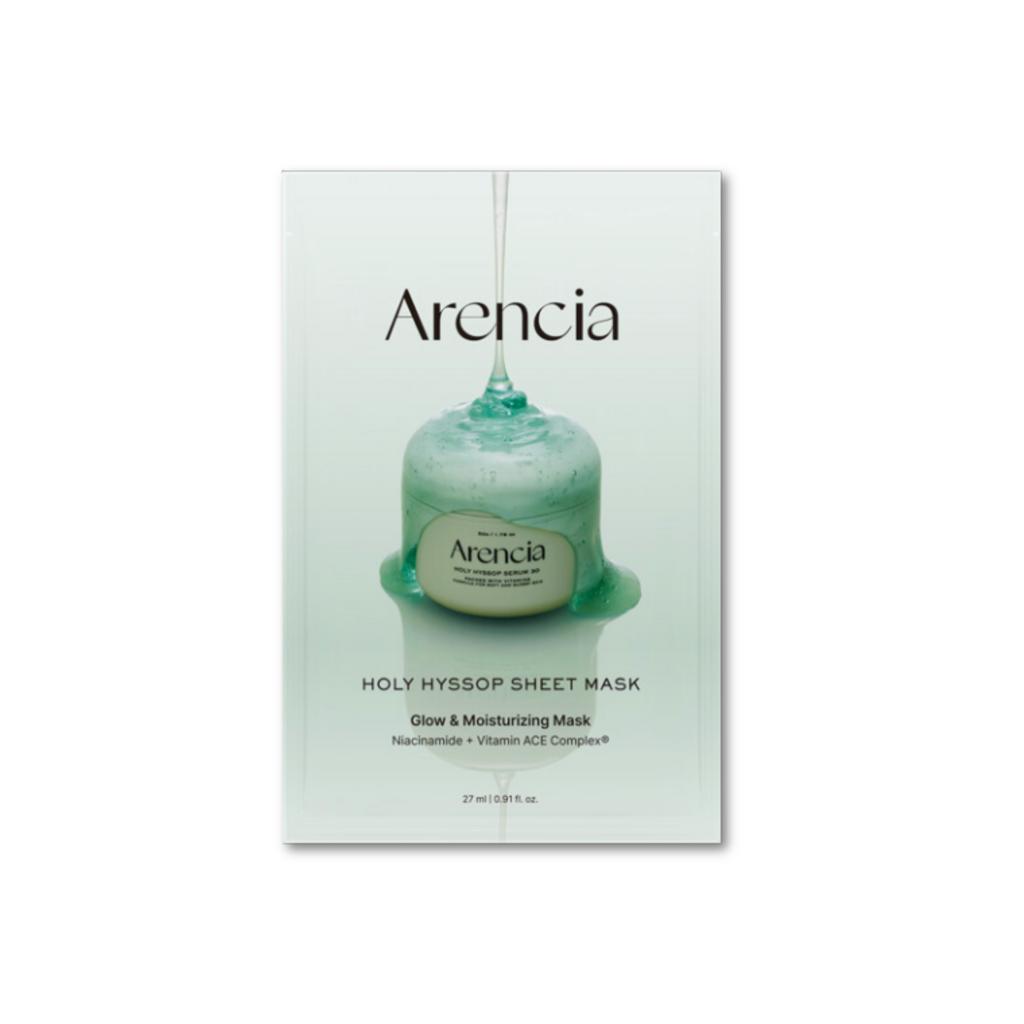 arencia Holy Hyssop Sheet Mask 27ml X 5ea