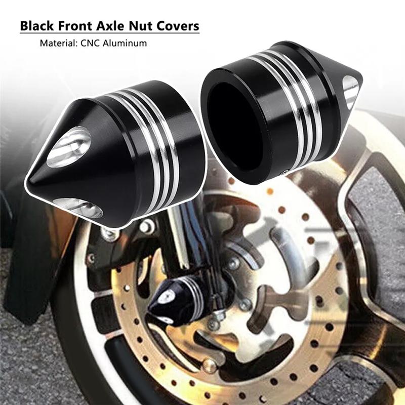 A51K-Front Axle Cap Cover For Dyna Touring Road King Classic FLHRC