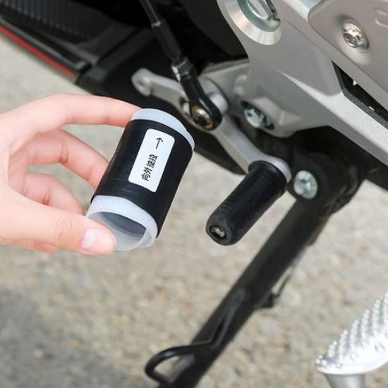 2PCS Motorcycle Shift Gear Lever Covers Anti-Theft Shoes Pedal Covers Protector