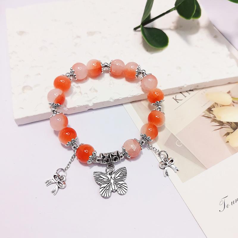 Bracelet Papillon en Encre de Bambou Polyvalent - Style Unisexe, Cadeau d'Anniversaire Parfait pour les Couples et les Étudiants