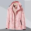 Mens Womens Camouflage 3-in-1 Detachable Winter Outdoor Jacket With Fleece Liner Windproof Waterproof Skiing Hiking