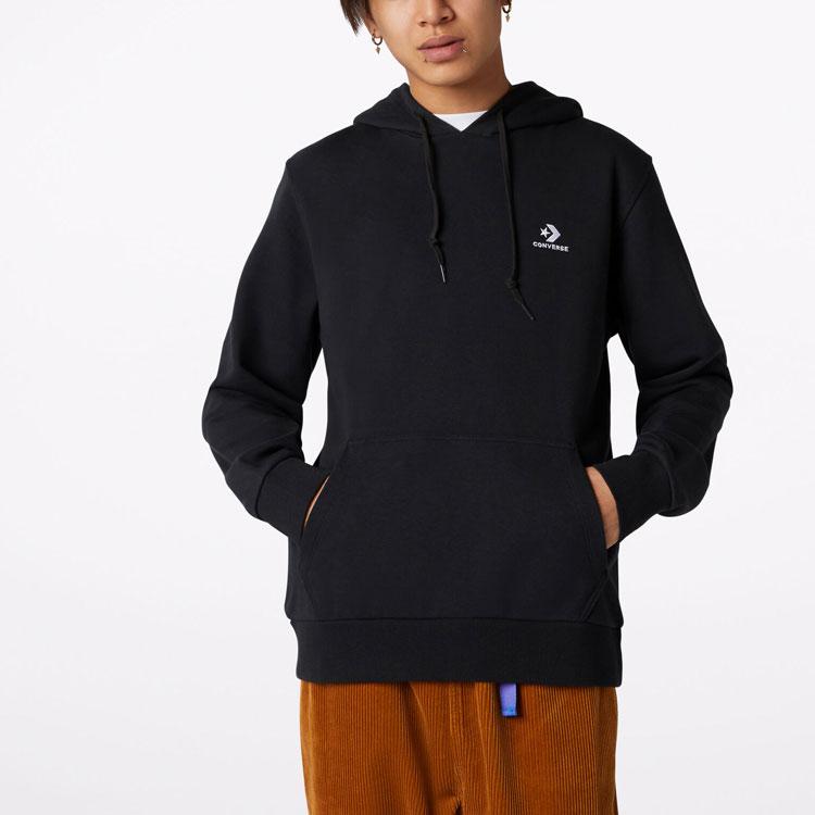 Converse Sweatshirts Men's Black Hooded Moderate Regular 10020343-A01