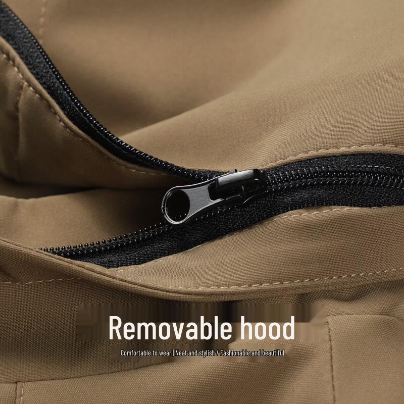 Mark Fairwhale Men's Detachable Hood Softshell Windbreaker Jacket