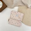 Polyester Floral Wallet With Multiuse Storage For Daily Travel And Makeup Organization