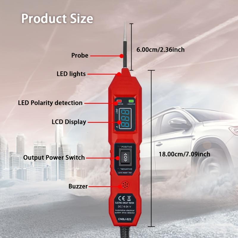 The Newest Electric Circuit Tester CNBJ-823 Automobile Electrical System Tester With Power Switch Vehicle Diagnostic Tool