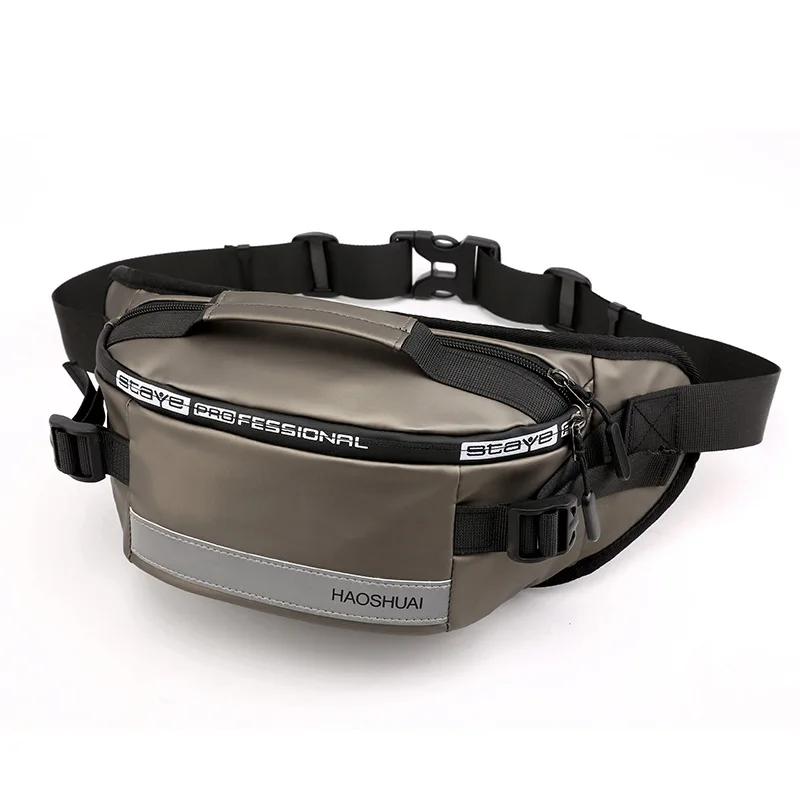 Large Capacity Anti-theft Male Belt Close-Fitting Waist Bags Multi-Functional Shoulder Bag Men Nylon Fanny Chest Fanny Pack