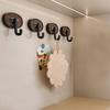 Adhesive Hook, Load-Bearing Wall Hanger, with High-Adhesive Backing Retro Style Hook, for Bathroom Kitchen Entrance Hall