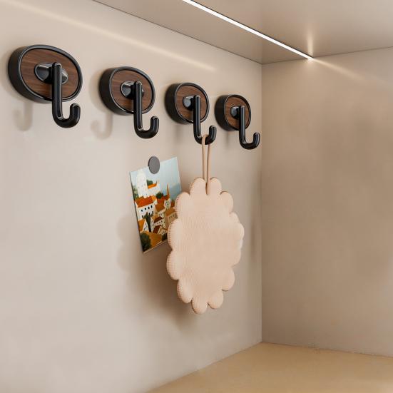Adhesive Hook, Load-Bearing Wall Hanger, with High-Adhesive Backing Retro Style Hook, for Bathroom Kitchen Entrance Hall