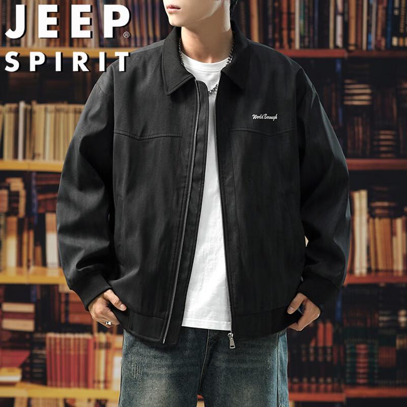 JEEP SPIRIT Men's Casual Lapel Workwear Jacket
