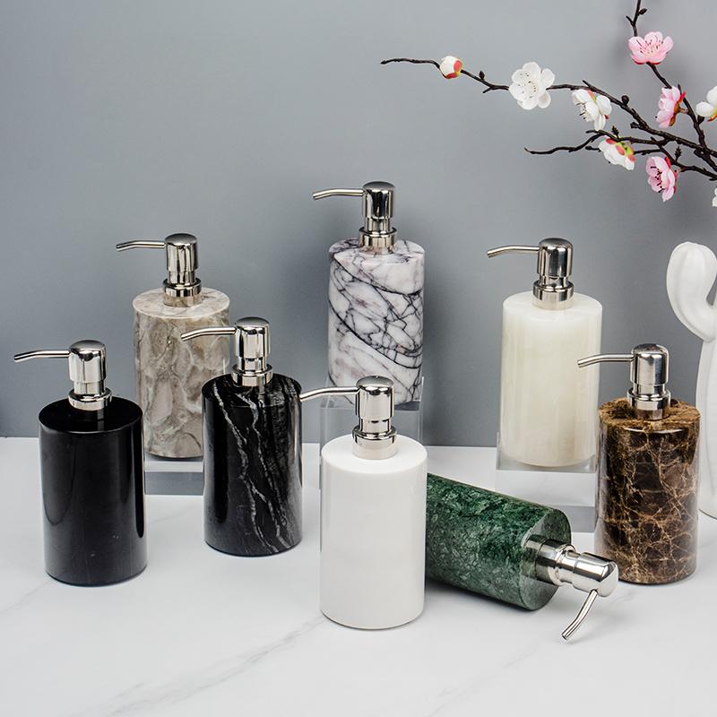 Creative Marble Hand Sanitizer Bottle Hotel Press Soap Dispenser Bathroom Shampoo Body Wash Dispenser Home Bathroom Accessories