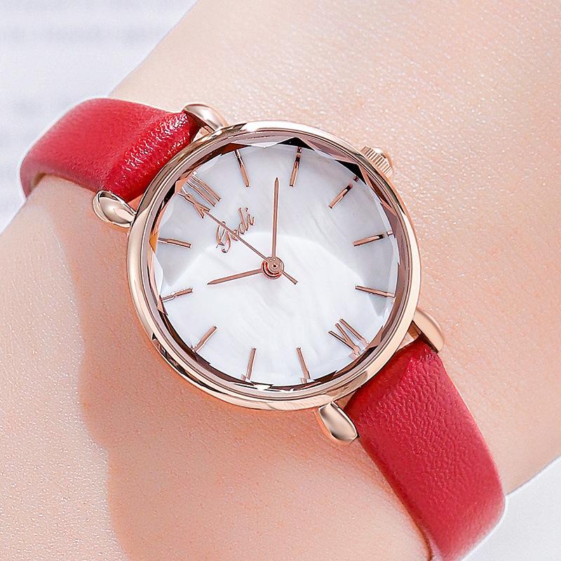 Women'S Belt Watch Simple Casual Ultra-Thin Quartz Women'S Watch Fashionable And Compact Watch With
