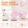 2 Pcs Interactive Cat Rolling Ball Toy Smart Obstacle Avoiding Steering Cat Toy Built In Plush Doll Drive Mechanism Pet Supplies