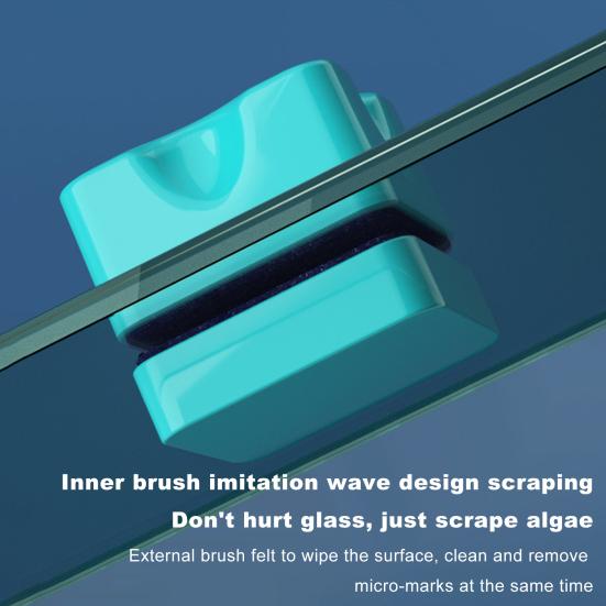 Mini Manyetik Balık Tankı Fırça Yosun Kazıyıcı Temizleyici Kolay Kavrama Çift Taraflı Yüzer Cam Pencere Temizleme Fırçası Akvaryum Aksesuarları