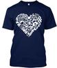Nurses Heart 100% Cotton T-shirt Mens Tees Top Made In the USA T-Shirt Tee Top Unisex